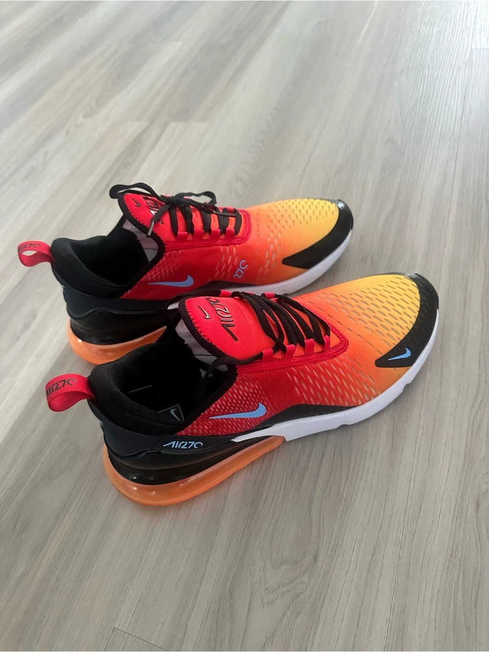 Nike Gradient Orange to Yellow Air Max 270 Shoes